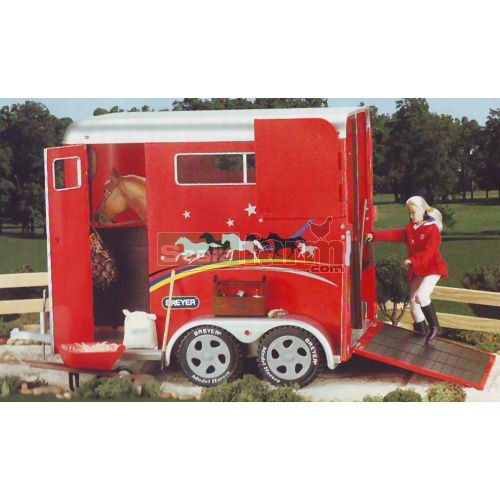 Large Horse Box Trailer - Red