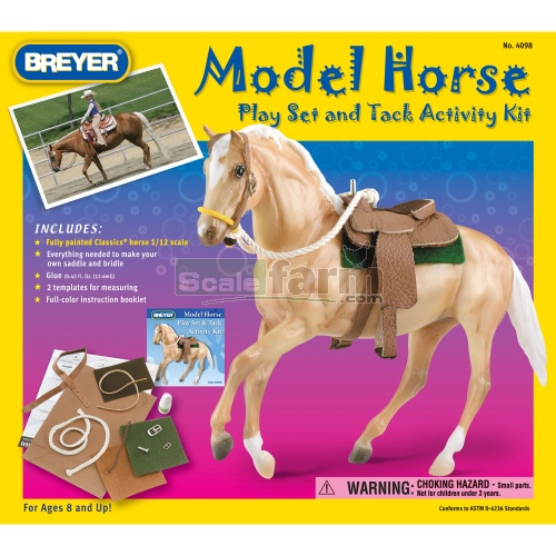 Model Horse Play Set and Tack Activity Kit