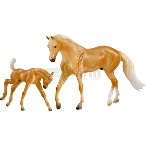 Palomino Quarter Horse and Foal