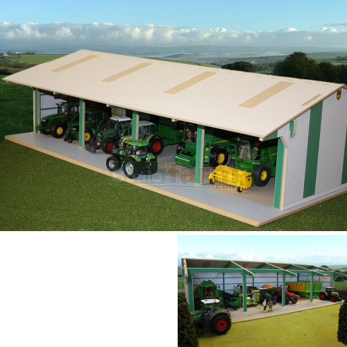 Wooden Euro Style Tractor and Machinery Shed