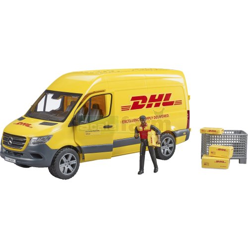 Bruder 02671 Mercedes Benz Sprinter DHL Delivery Van with Driver
