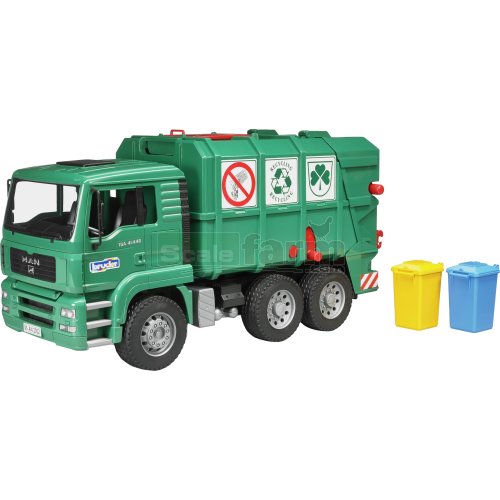 MAN TGA 41.440 Rear Loading Garbage Truck - Green