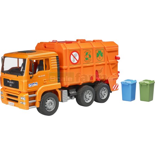 MAN TGA 41.440 Rear Loading Garbage Truck - Orange
