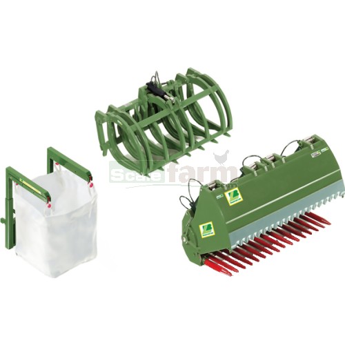 Front Loader Attachment Set B - Bressel & Lade Green