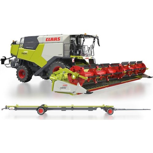 CLAAS Trion 720 Montana Harvester with Convio 1080 Header and Trailer