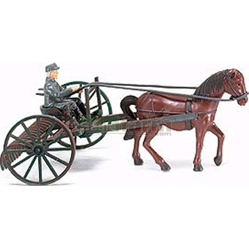 Wiking 8890128 - Vintage Rake and Horse