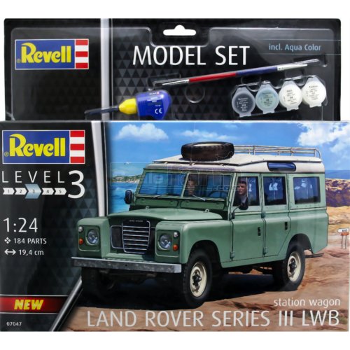 Land Rover Series III LWB Model Construction Kit Set (Paints included)