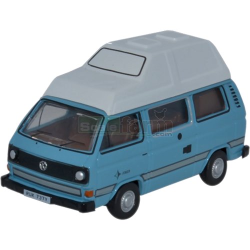 VW T25 Camper Van - Blue / White