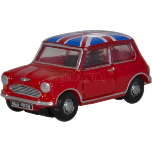 Classic Mini - Tartan Red/Union Jack