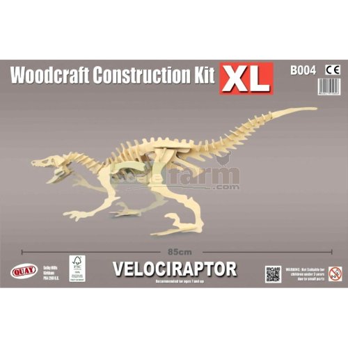 X-Large Velociraptor Woodcraft Construction Kit