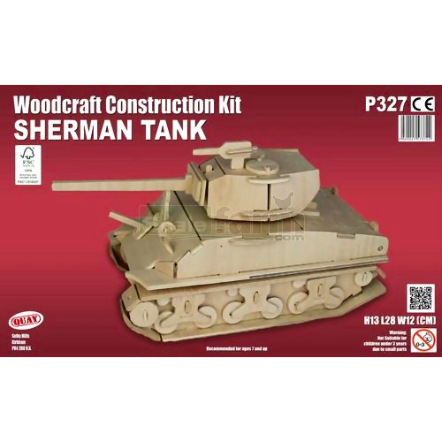 Sherman Tank Woodcraft Construction Kit
