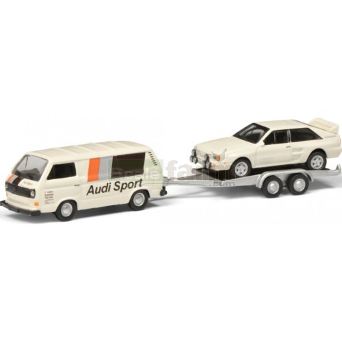 VW T3c with Trailer and Audi Quattro