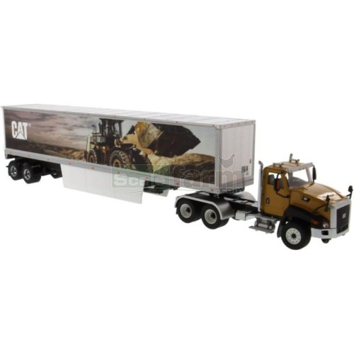 CAT CT660 Day Cab Tractor with Mural Trailer