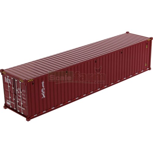 40' Dry Goods Sea Container - TEX (Red)