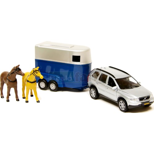 Volvo Car and Horse Trailer Set (Horses included)