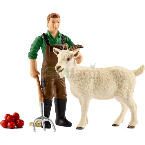 Farmer with Goat