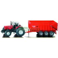 Preview Massey Ferguson 8480 Tractor with Krampe Trailer