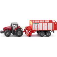 Preview Massey Ferguson 8690 Tractor with Pottinger Jumbo 6010 Combiline Trailer