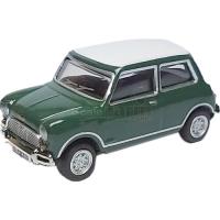 Preview Classic Mini Cooper - Dark Green / White Roof