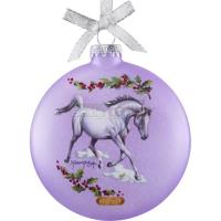 Preview Arabian Horses Artist Signature Glass Ornament