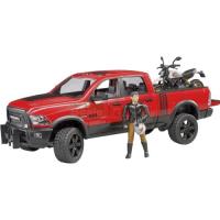 Preview RAM 2500 Power Wagon Pick Up Truck with Ducati Scrambler Desert Sled and Rider