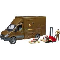 Preview Mercedes Benz Sprinter UPS Delivery Van with Pallet Mover and Figure