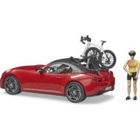 Preview Bruder Roadster with Road Bicycle and Cyclist