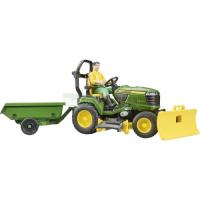 Preview John Deere X949 Mowing Tractor with Trailer and Figure