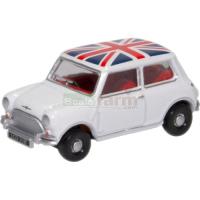 Preview Classic Mini Cooper - White/(Union Jack