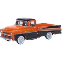 Preview Dodge D100 Sweptside Pick Up 1957 - Orange / Black