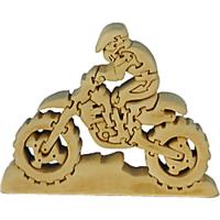 Preview Motor Cross Rider and Bike Wooden Puzzle