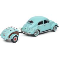 Preview VW Kaefer Ovali with Trailer - Turquoise