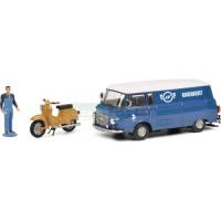 Preview Barkas B 1000 Van 'Simson Kundendienst' with Figure and Scooter