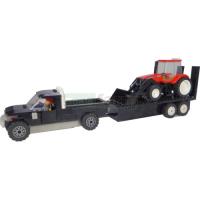 Preview Pickup and Trailer with Case IH Front Loader Tractor Building Block Kit