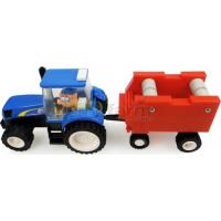 Preview New Holland Tractor with Hay Baler Building Block Kit