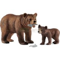 Preview Grizzly Bear Mother with Cub
