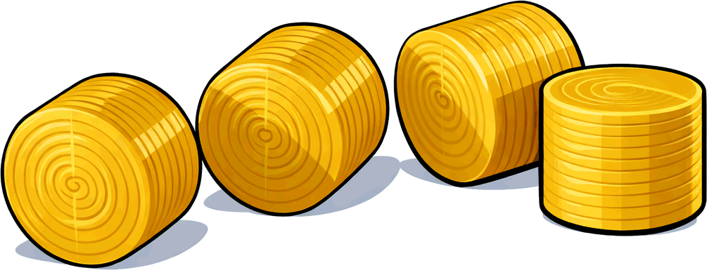 Scale farm sundries and bales