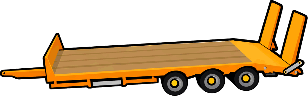 Scale farm trailers and implements