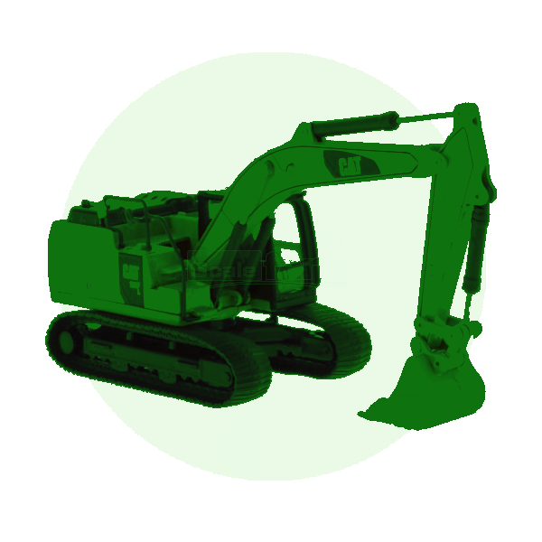 Scale model excavators