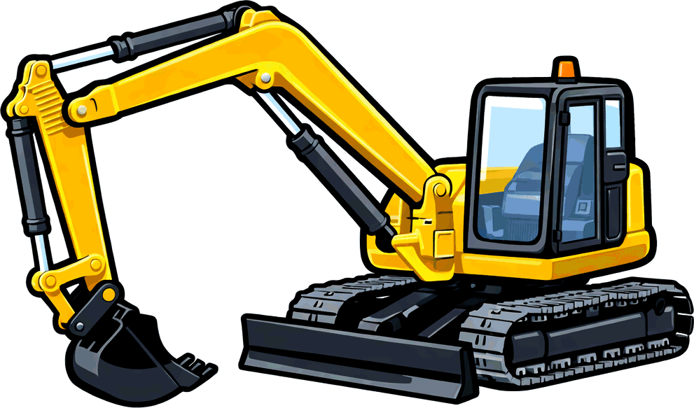 Scale model excavators