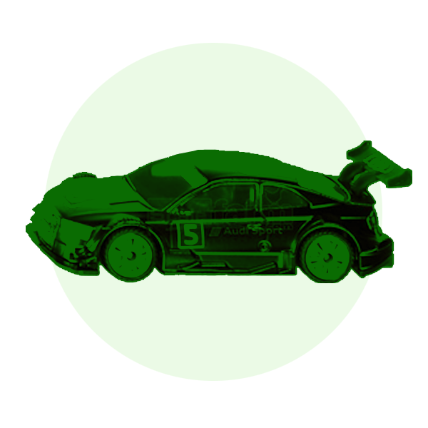 Scale model racing vehicles