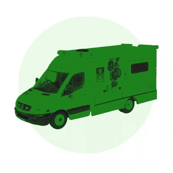 Scale model Ambulance service vehicles