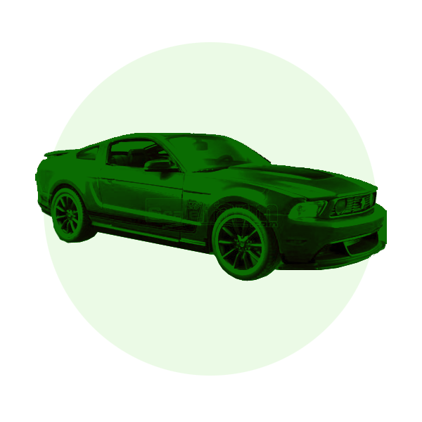 Scale model American cars