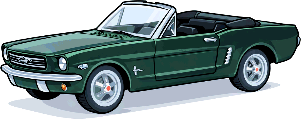 Scale model American cars