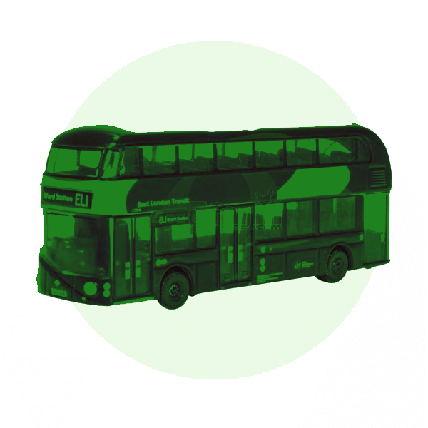 Scale model buses and trams