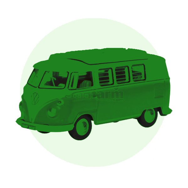 Scale model caravans and campers