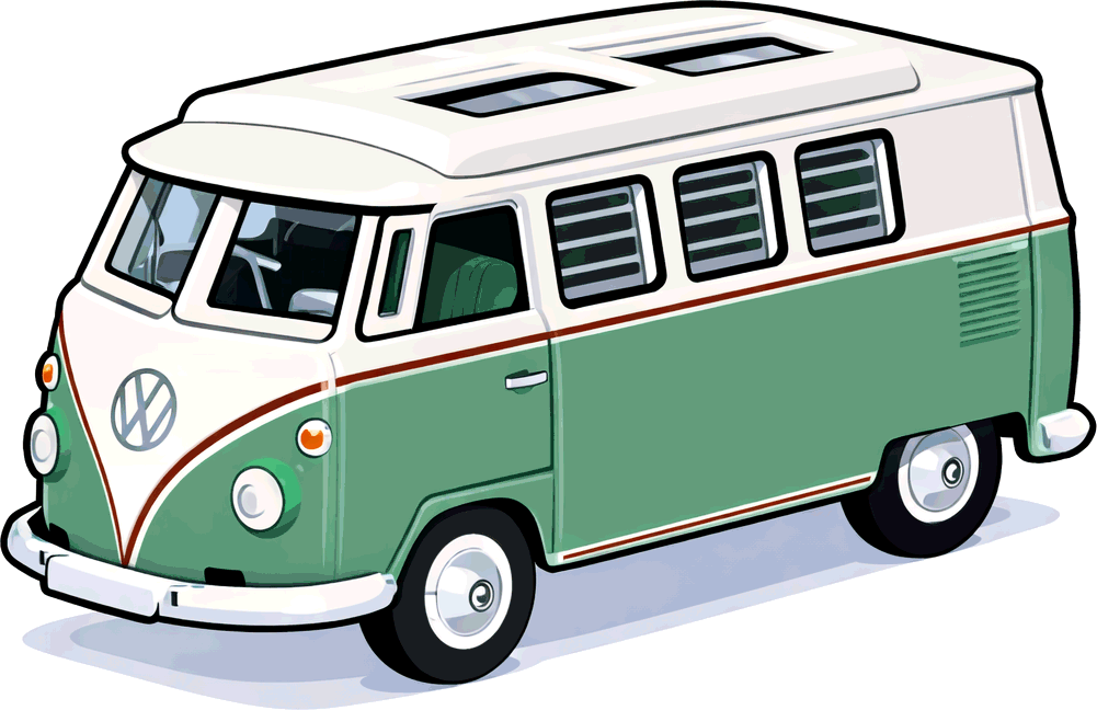 Scale model caravans and campers