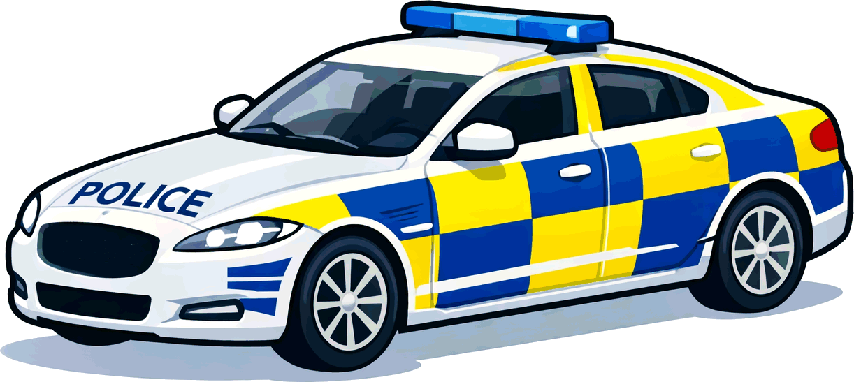 Scale model Police service vehicles