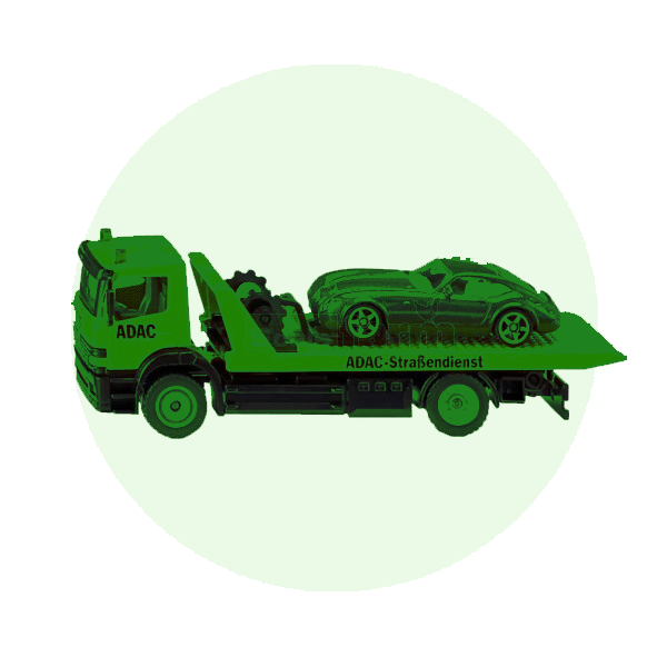 Scale model service vehicles