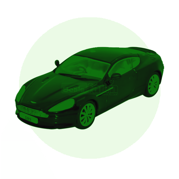 Scale model sports cars